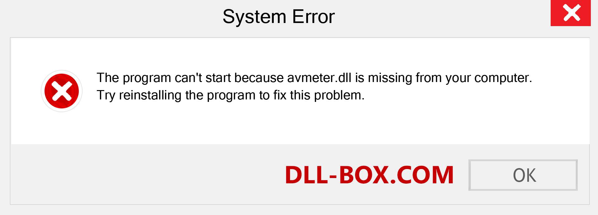  avmeter.dll file is missing?. Download for Windows 7, 8, 10 - Fix  avmeter dll Missing Error on Windows, photos, images